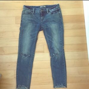 Free People ripped skinny jeans